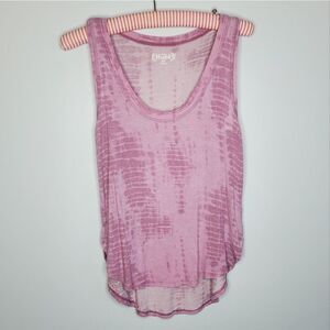 Mudd XXS Pink Tank Top Distressed Tie Dye 2000's Millenium Y2K